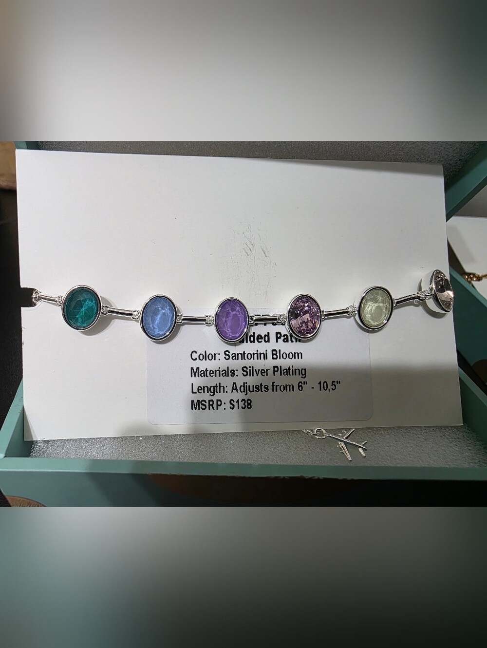 Santorini Bloom Silver-Plated Jewel Candy Bracelet